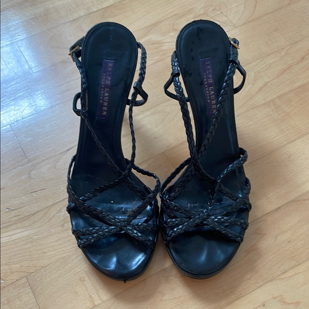 Ralph Lauren Purple Label Black Women's Sandals